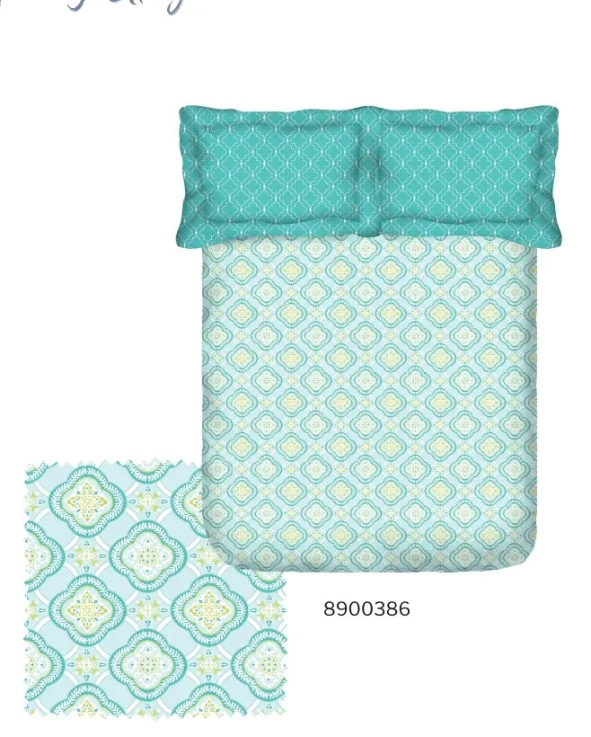 Portico New York Morning Glory Double King Fitted Bedsheet SS2025