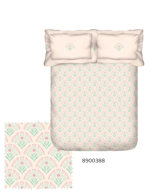 Portico New York Morning Glory Double King Fitted Bedsheet SS2025