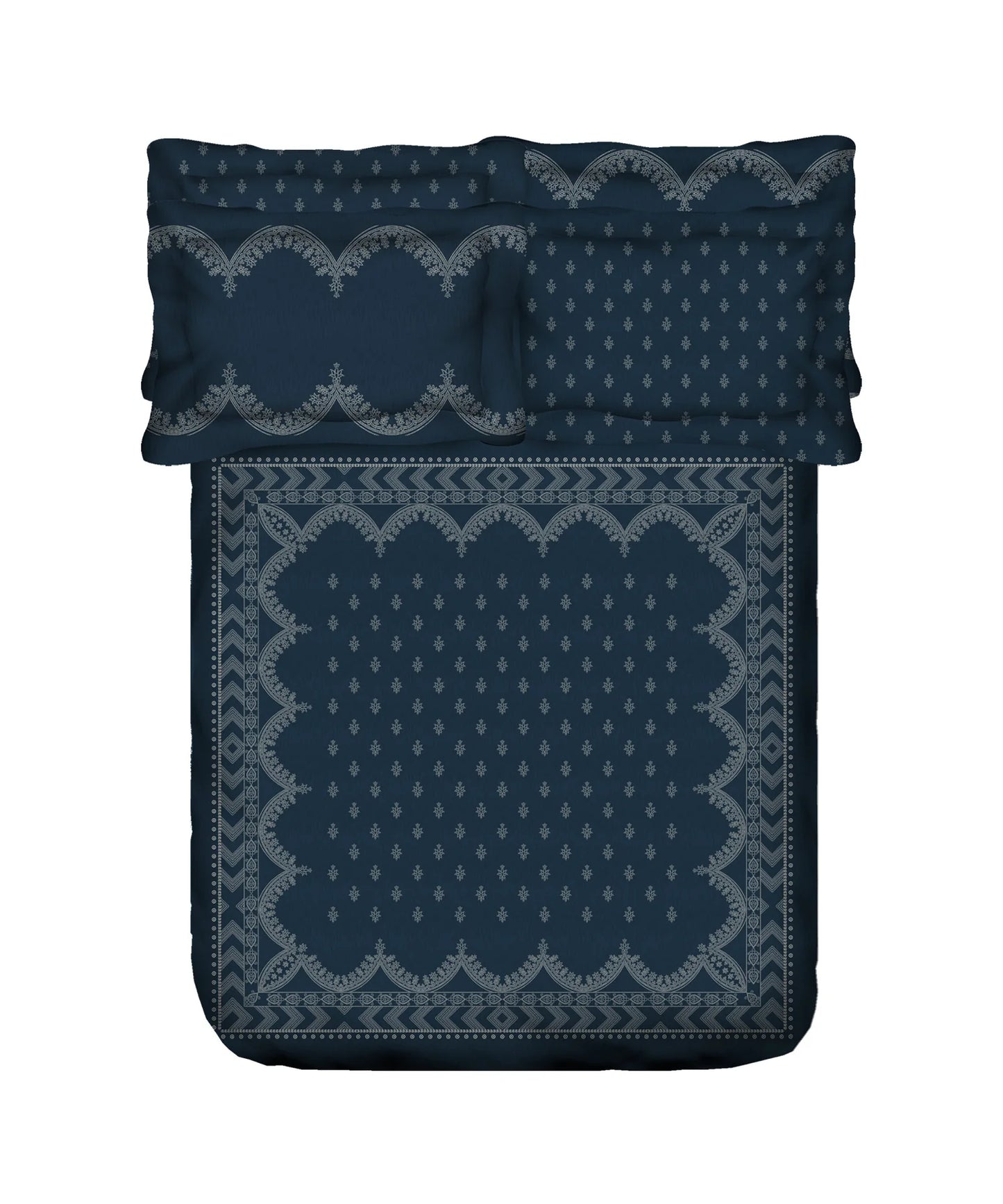 TRIDENT Nectarsoft Elite Collection, King Bedsheet Set, 400TC, 100% Cotton, Regal