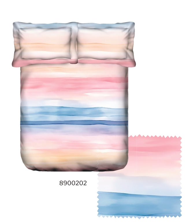 Portico Facests Ceramica Printed Super King Size Double Bedsheet with 2pc Pillow Cover