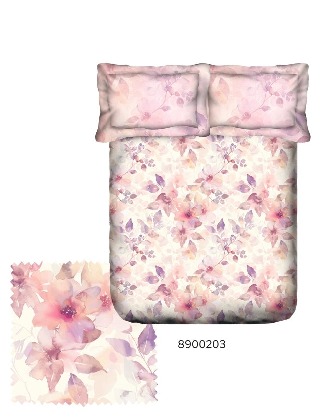 Portico Facests Ceramica Printed Super King Size Double Bedsheet with 2pc Pillow Cover