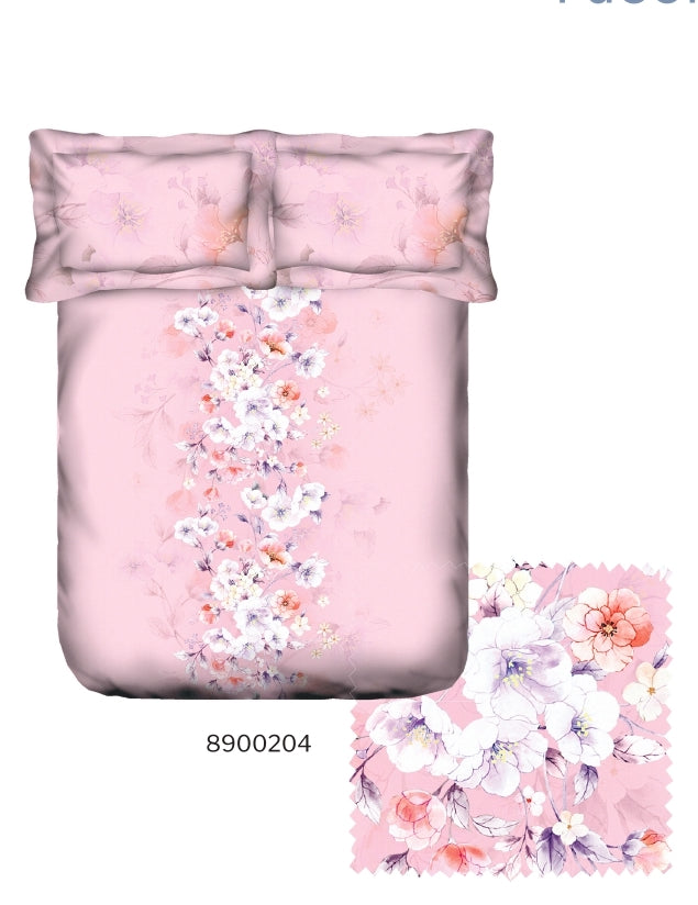 Portico Facests Ceramica Printed Super King Size Double Bedsheet with 2pc Pillow Cover