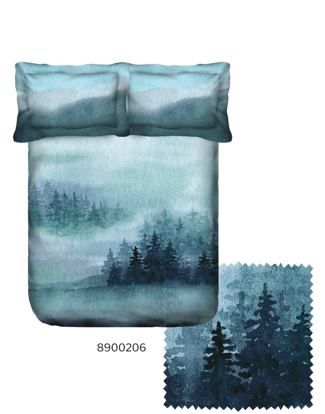 Portico Facests Ceramica Printed Super King Size Double Bedsheet with 2pc Pillow Cover