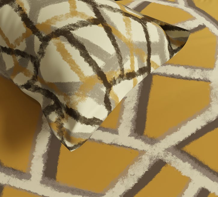 VECTOR|Souvenir Collection | King Size Bedsheet - grahsajja