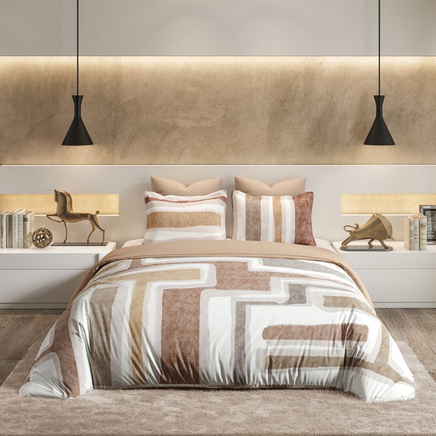 D'decor Bedsheet Super King Size Maze|Souvenir Collection | King Size Bedsheet - grahsajja