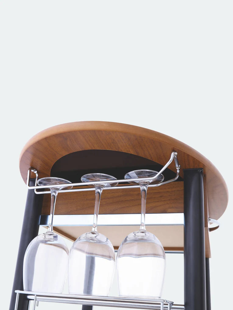 Wooden Trolley With Metal Frame - grahsajja