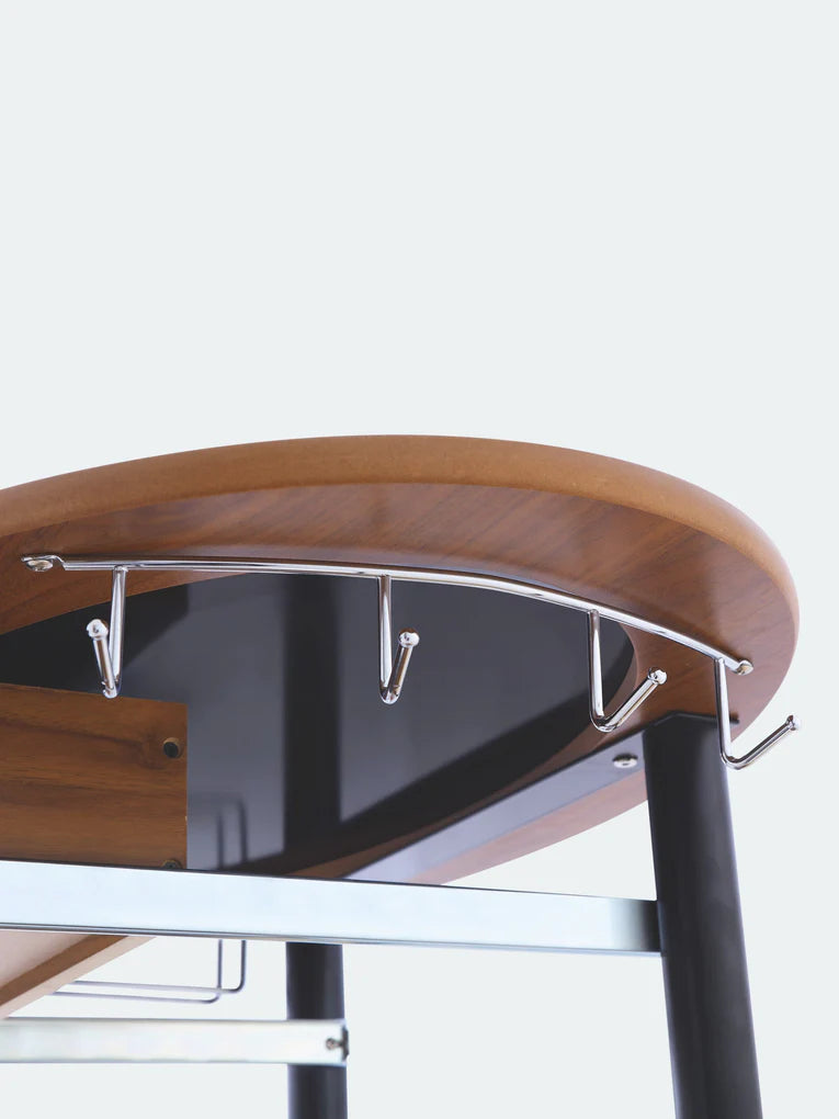 Wooden Trolley With Metal Frame - grahsajja