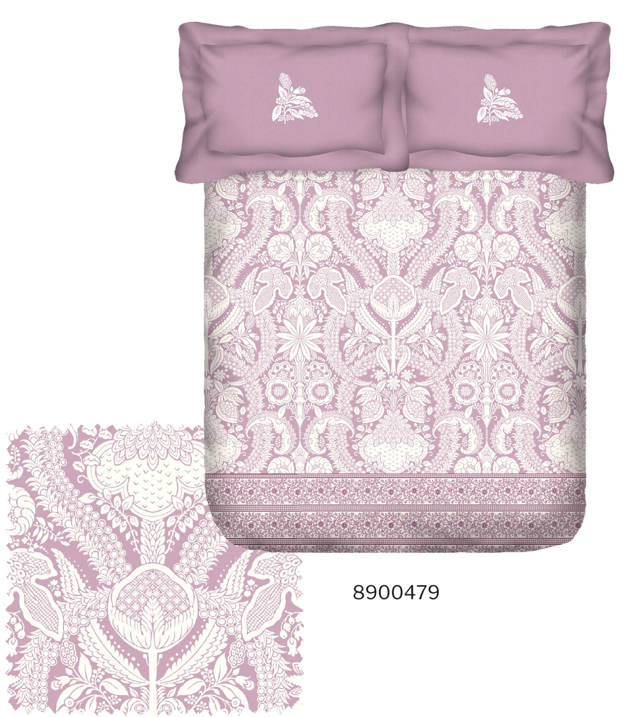 Portico New York Shalimaar 250 TC 100% Cotton Health Pro Printed Super King Bedsheet with 2 Pillow Cover SS2025