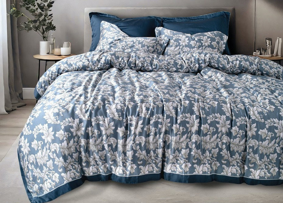 Spread Spain Made From Green 550 TC Cotton & Bamboo Bedsheets | Summer Bed Sheet