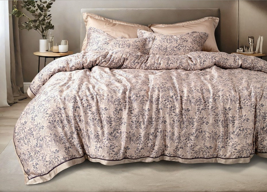 Spread Spain Made From Green 550 TC Cotton & Bamboo Bedsheets | Summer Bed Sheet