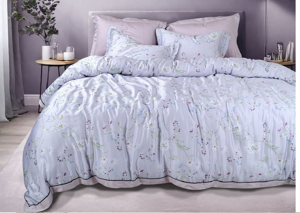 Spread Spain Made From Green 550 TC Cotton & Bamboo Bedsheets | Summer BedSheet