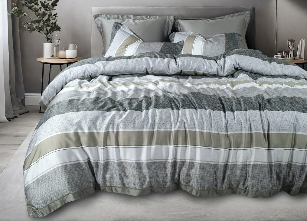 Spread Spain Made From Green 550 TC Cotton & Bamboo Bedsheets | Summer BedSheet