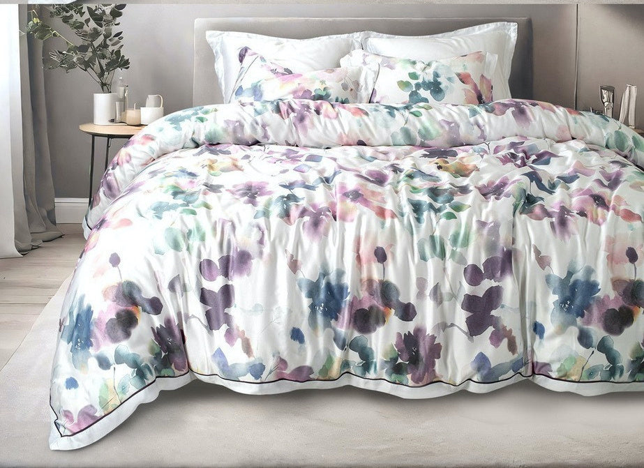 Spread Spain Made From Green 550 TC Cotton & Bamboo Bedsheets | Summer BedSheet