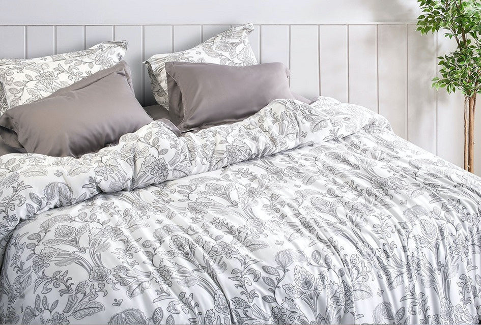 Spread Spain Made From Green 550 TC Cotton & Bamboo Bedsheets | Summer BedSheet