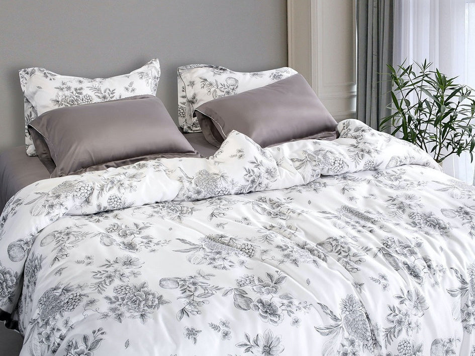 Spread Spain Made From Green 550 TC Cotton & Bamboo Bedsheets | Summer BedSheet
