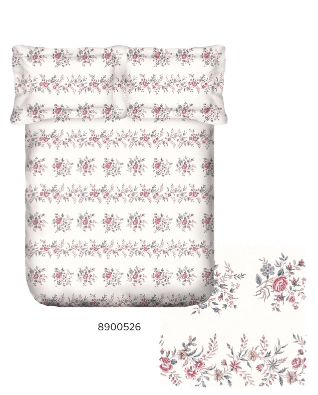 Portico New York Whispering Tales Multicolour Cotton Super King Bedsheet Set - 274x274cm - 3Pcs