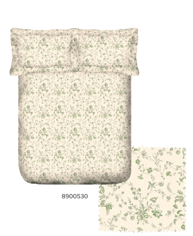 Portico New York Whispering Tales Multicolour Cotton Super King Bedsheet Set - 274x274cm - 3Pcs