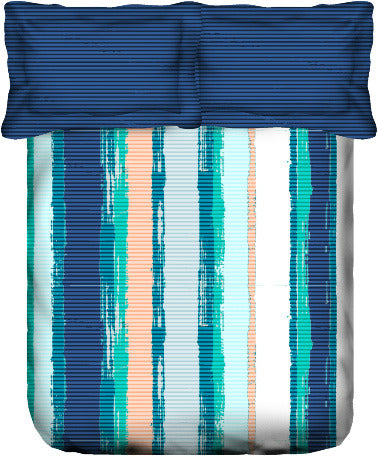 PORTICO MARVELLA Cotton 144TC Printed 3Pcs Bedsheet - grahsajja