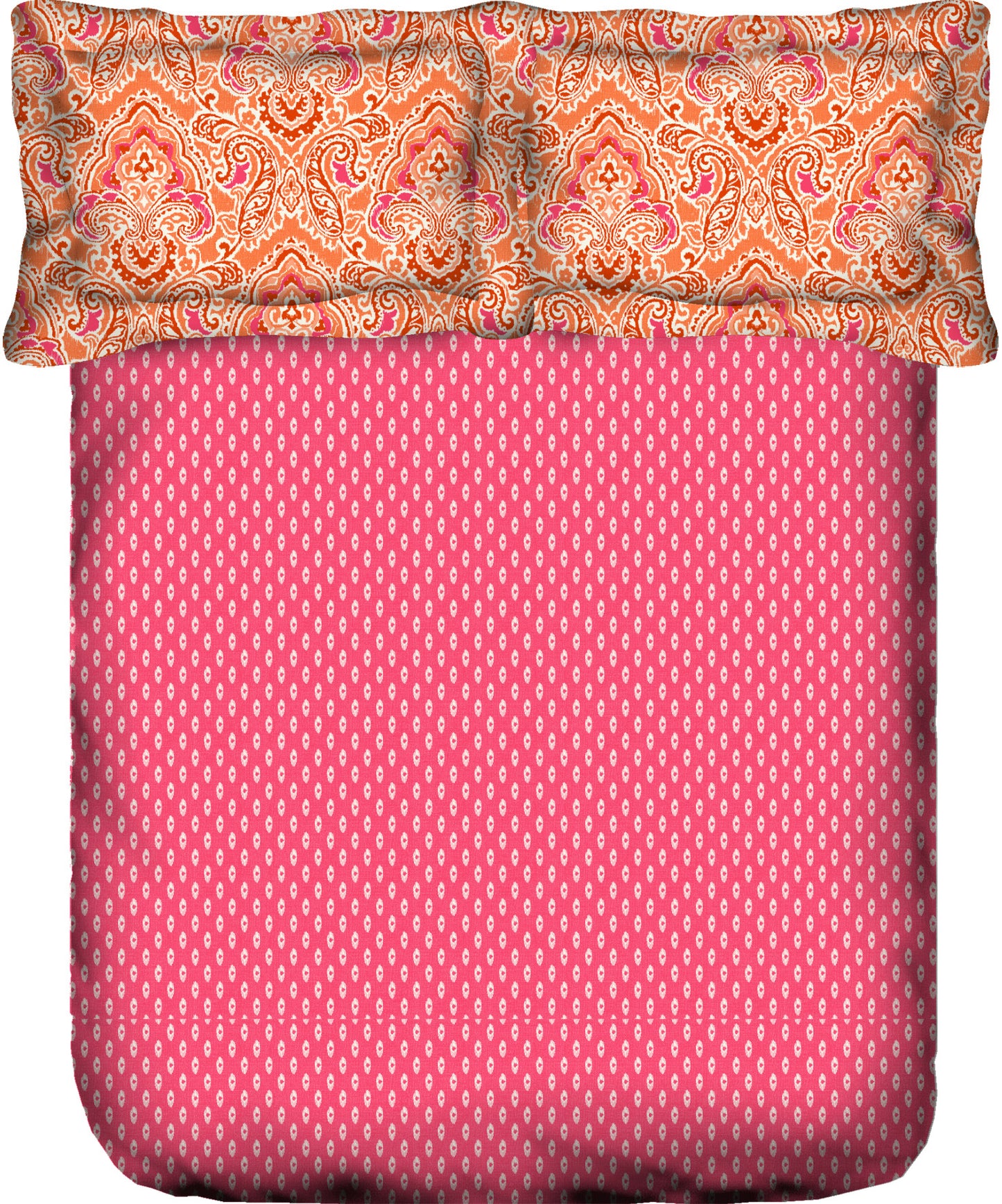 PORTICO MARVELLA Cotton 144TC Printed 3Pcs Bedsheet King Size - grahsajja