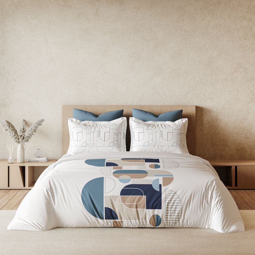 Omega Collection King Size Bedsheet with 2 Pc pillow Covers | D'Decor - grahsajja