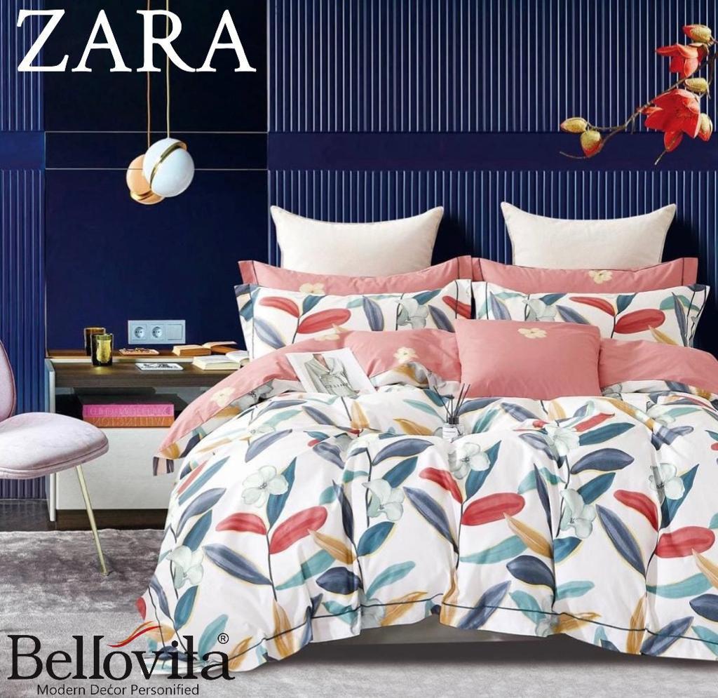 Zara Bedsheet Trance Home Linen Pure 100% Cotton 400TC Plain King Size Bedsheet with 2 Pillow Covers (250 x 270 cm ) - grahsajja