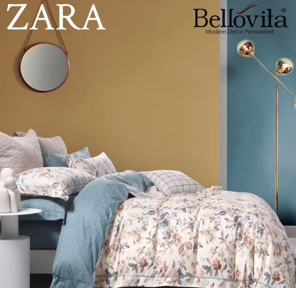 Zara Bedsheet Trance Home Linen Pure 100% Cotton 400TC Plain King Size Bedsheet with 2 Pillow Covers (250 x 270 cm ) - grahsajja