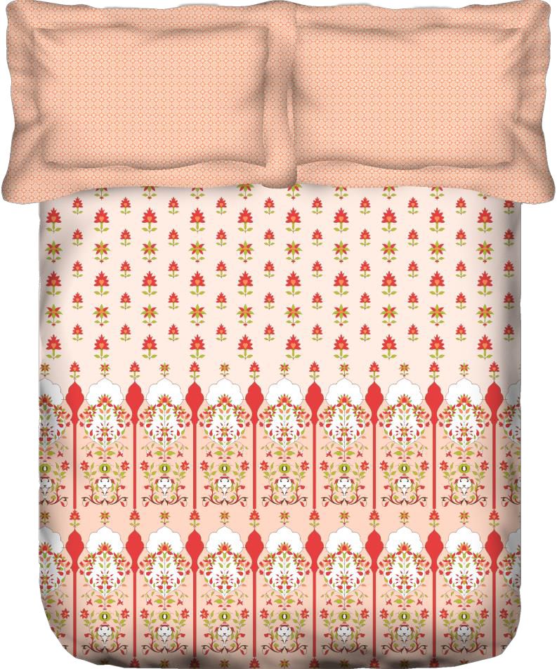 Portico New York Magnum Collection King size Bedsheet with 2pc Pillow Cover - grahsajja