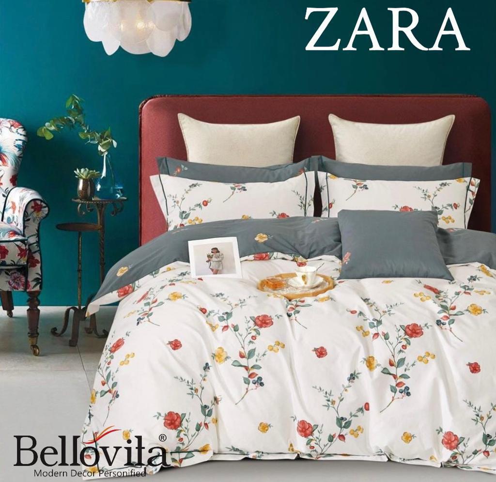 Zara Bedsheet Trance Home Linen Pure 100% Cotton 400TC Plain King Size Bedsheet with 2 Pillow Covers (250 x 270 cm ) - grahsajja