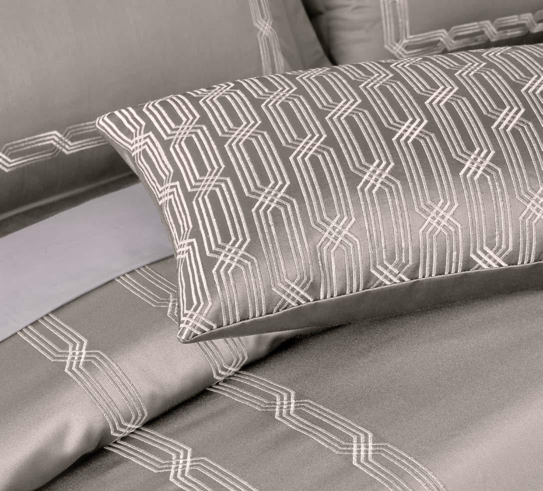 Ddecor Live Beautiful Luxor Collection Bedding Gift 7 pcsSet Estella Taupe