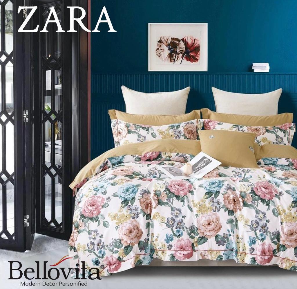 Zara Bedsheet Trance Home Linen Pure 100% Cotton 400TC Plain King Size Bedsheet with 2 Pillow Covers (250 x 270 cm ) - grahsajja