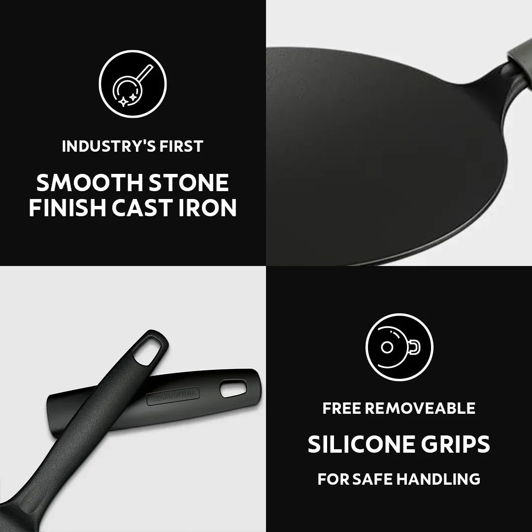 Titanex 26cm Pre-Seasoned Cast Iron Roti Tawa