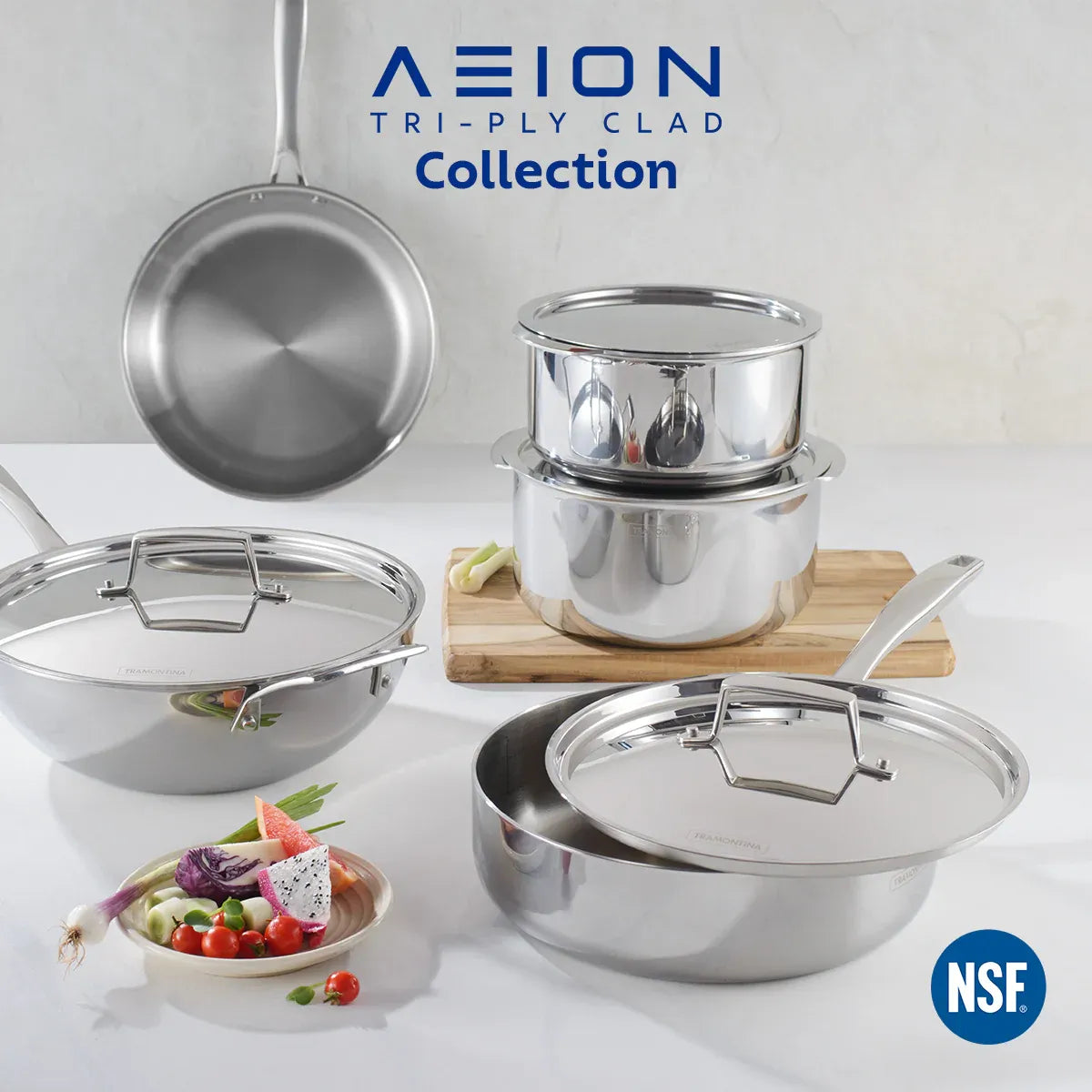 Aeion Triply Sauce Pan with SS Lid