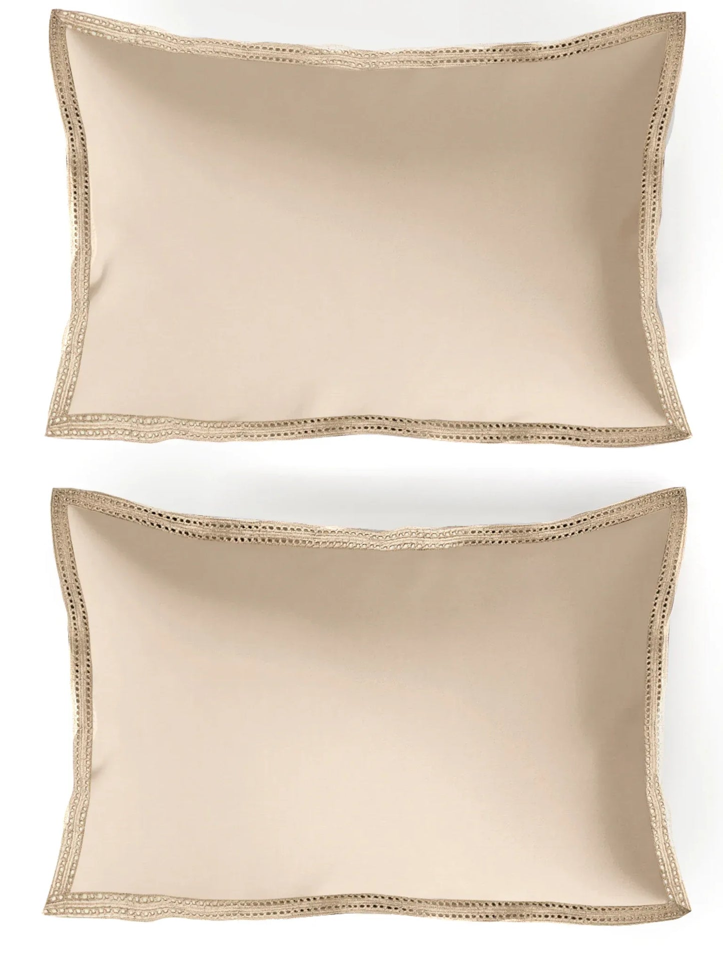 CHANTILLY-BISCOTTI KING BED SHEET SET | 1 KING BEDSHEET, 2Pcs PILLOW COVERS