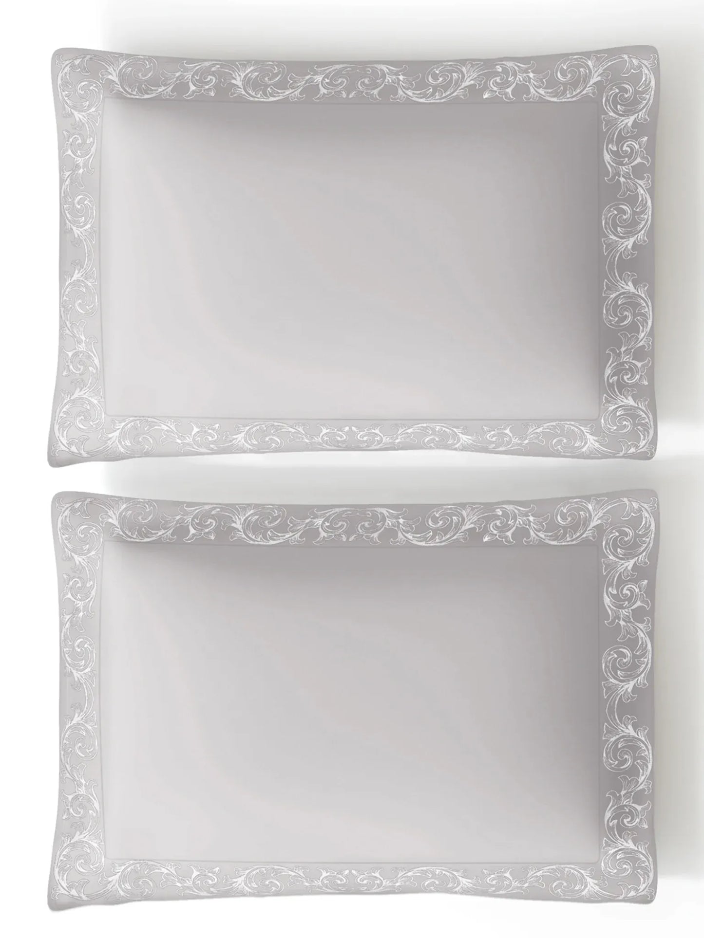 FILIGREE-OYSTER KING BED SHEET SET | 1 KING BEDSHEET, 2Pcs PILLOW COVERS