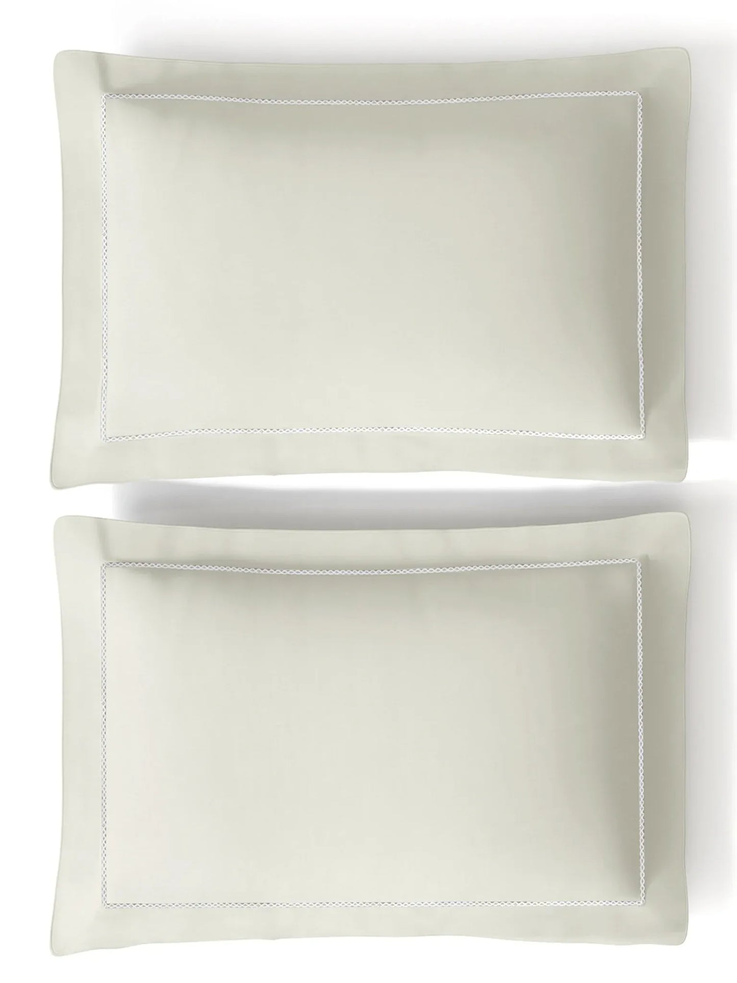 GRACE-MILK WHITE KING BED SHEET SET | 1 KING BEDSHEET, 2Pcs PILLOW COVERS