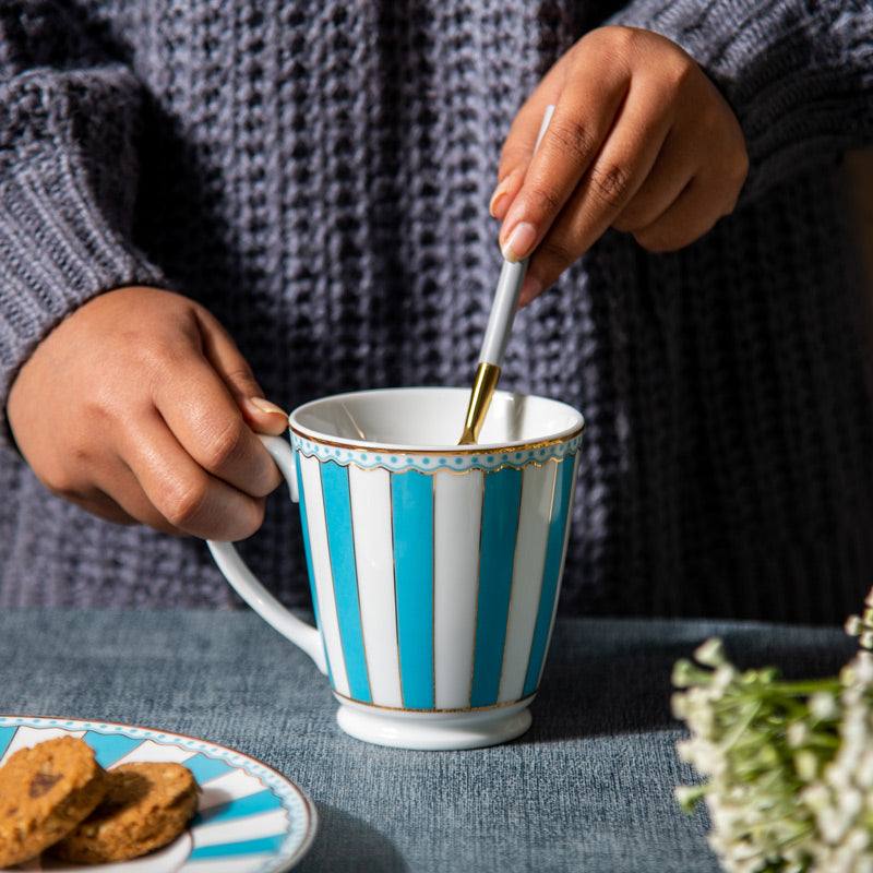 Noritake Carnivale Coffee Mug- Light Blue