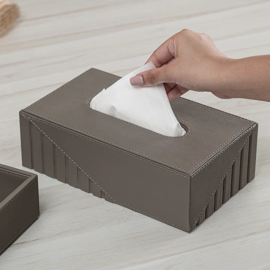 Fluted Tissue Box Rectangle - grahsajja
