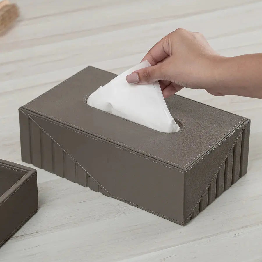 Fluted Tissue Box Rectangle - grahsajja