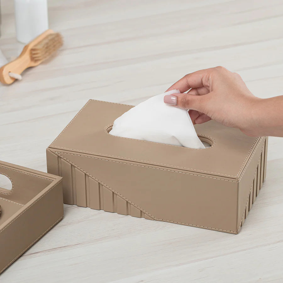 Fluted Tissue Box Rectangle - grahsajja
