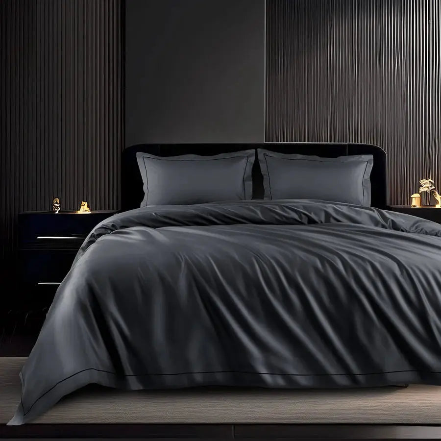 Spread Home 1200 TC Egyptian Cotton Bedding Collection Dark Grey SPREAD HOME PROD PVT LTD.