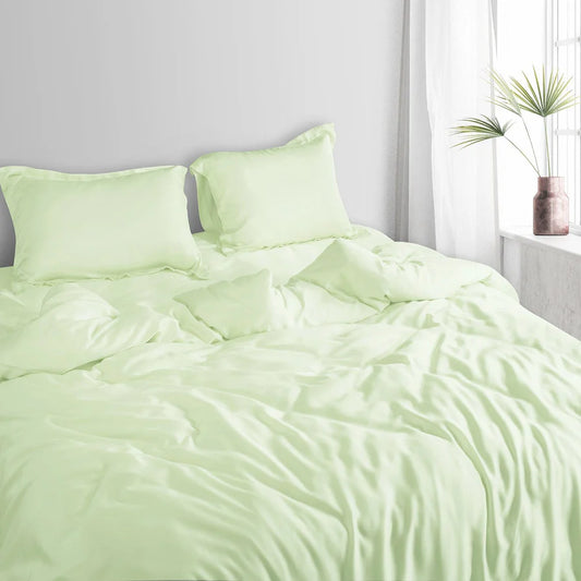 Spread Home BAMBOO PERFORMANCE BEDSHEET Lilly Green - grahsajja