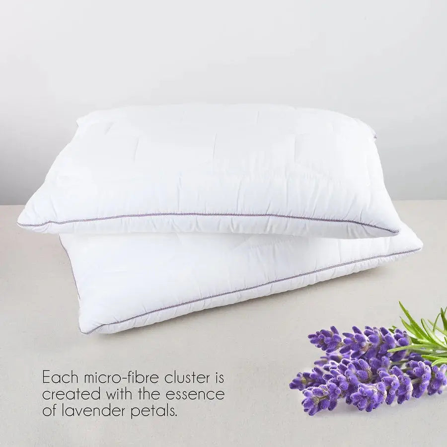 Spread Spain Lavender With Suede Fabric And Micro Fibre Inside Pillow | Pillow for The Best Sleep - grahsajja