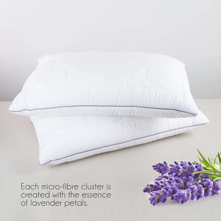 Spread Spain Lavender With Suede Fabric And Micro Fibre Inside Pillow | Pillow for The Best Sleep - grahsajja