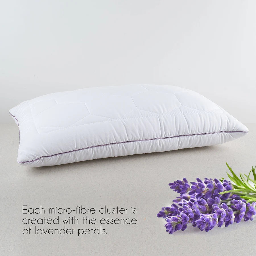 Spread Spain Lavender With Suede Fabric And Micro Fibre Inside Pillow | Pillow for The Best Sleep - grahsajja