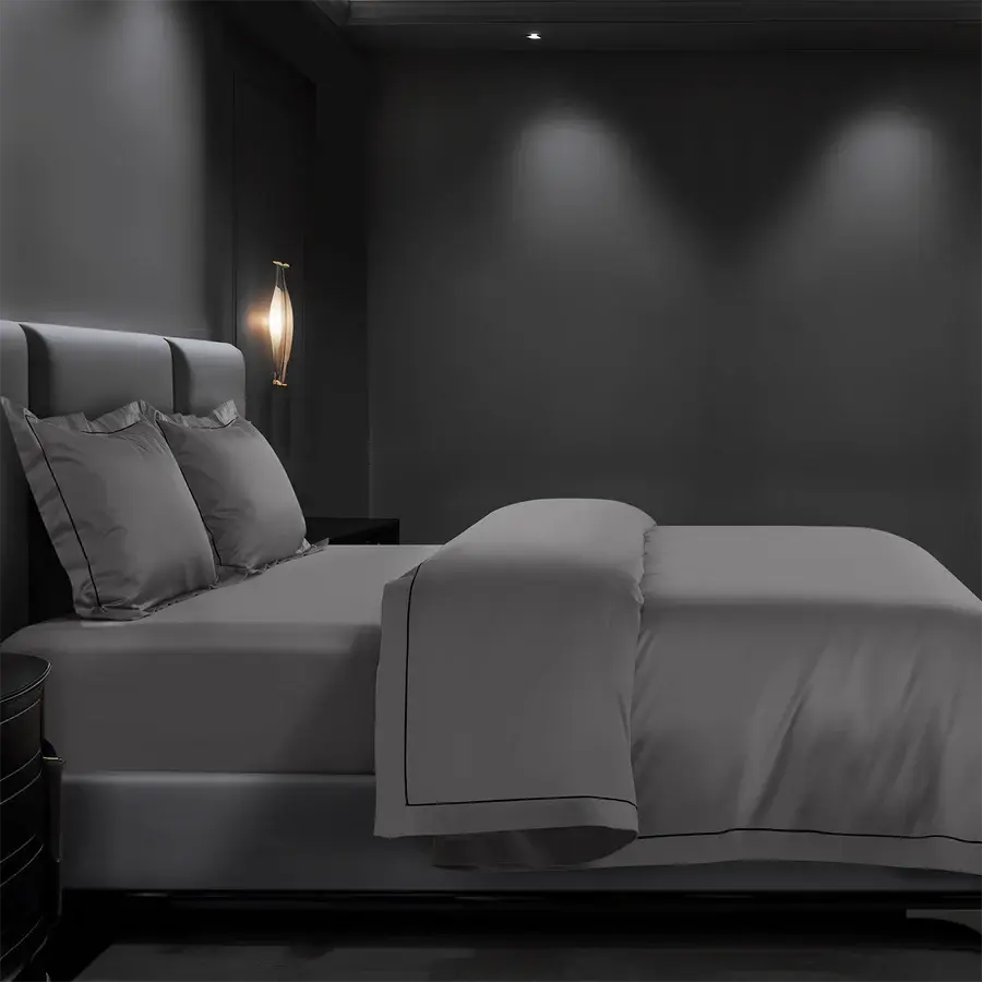 Spread Home 1200 TC Egyptian Cotton Bedding Collection Slate SPREAD HOME PROD PVT LTD.
