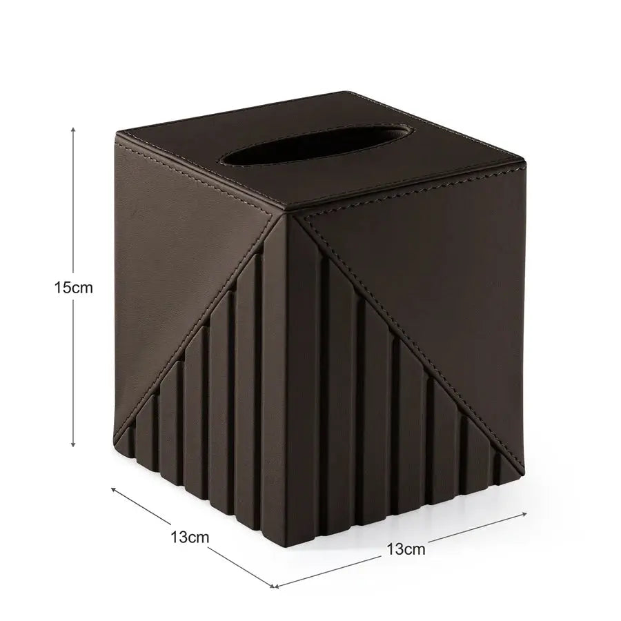 Fluted Tissue Box Square - grahsajja