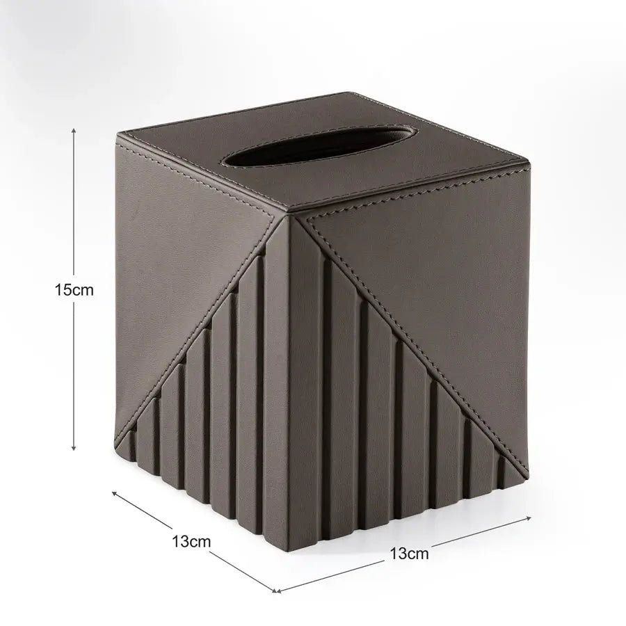 Fluted Tissue Box Square - grahsajja