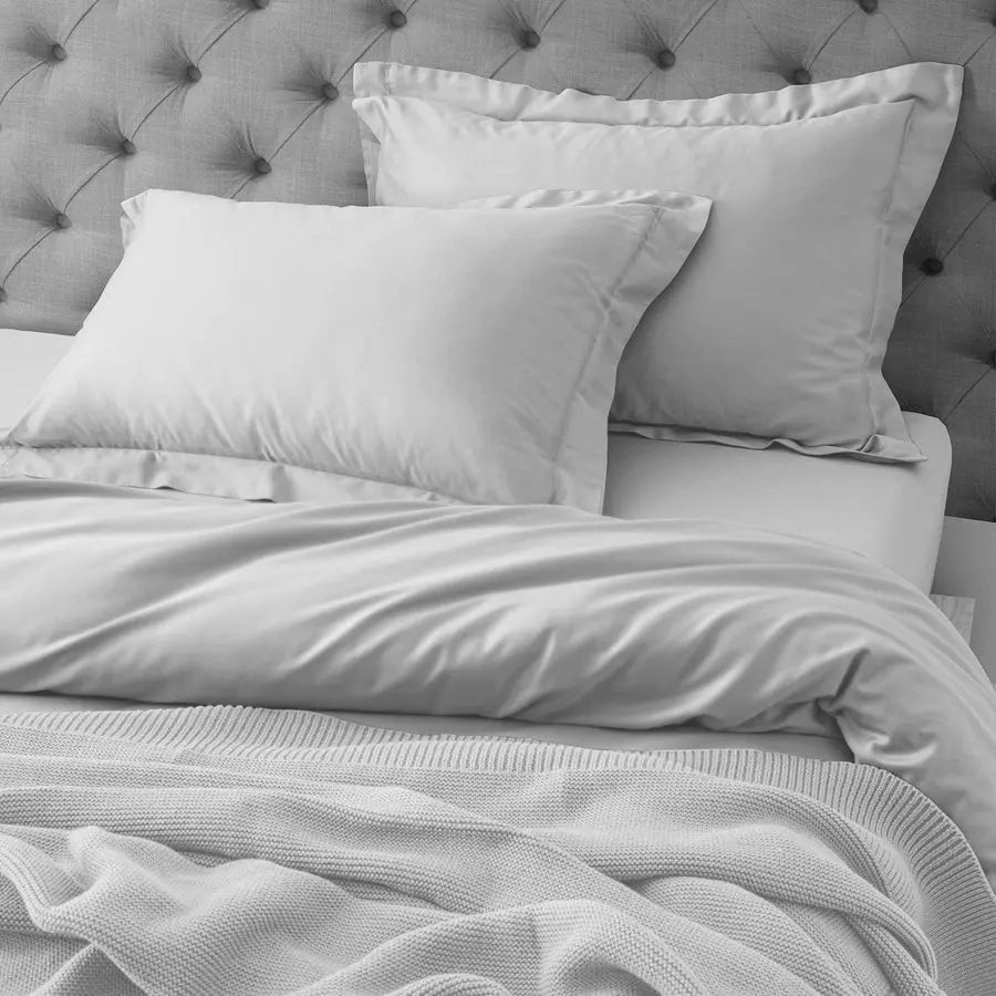 Spread Spain 900 TC Supima Cotton, Seasonless Luxury Bedding Light Grey - grahsajja