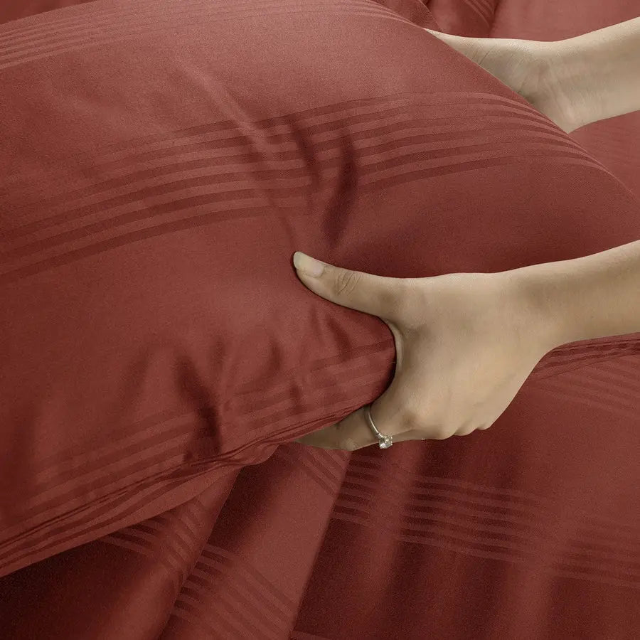 Spread Spain 450 TC Premium Cotton Barcode Bedding Brick - grahsajja