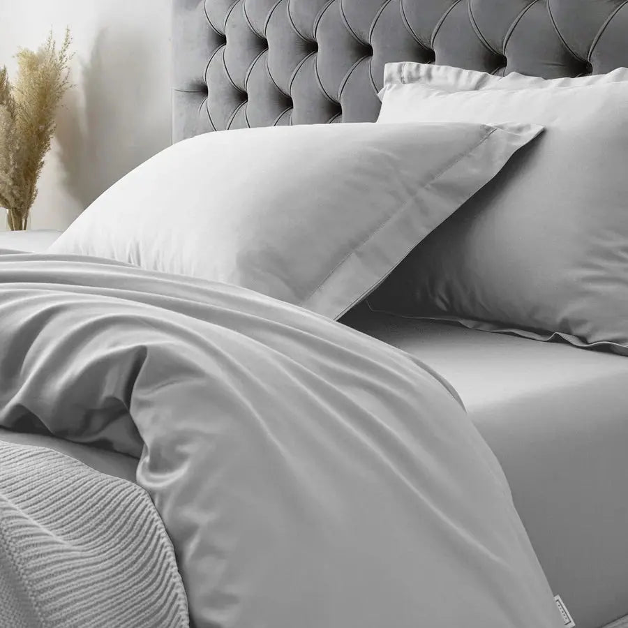 Spread Spain 900 TC Supima Cotton, Seasonless Luxury Bedding Light Grey - grahsajja